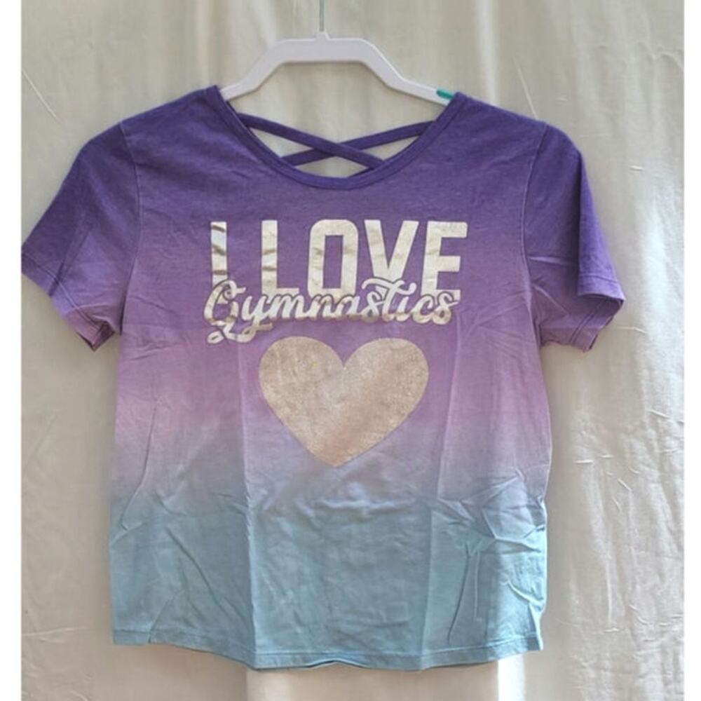 "I Love Gymnastics"by bioworld Short Sleeve T-shirt Size Xlarge